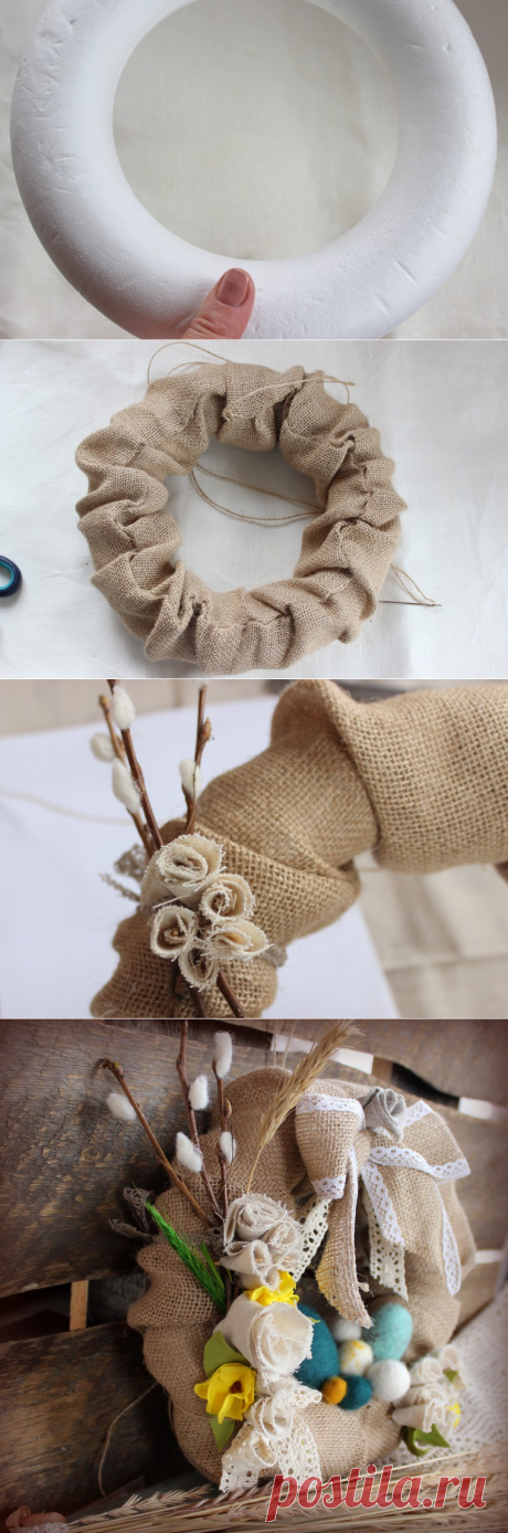 Мастерим пасхальный венок - Ярмарка Мастеров - ручная работа, handmade