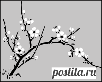 Растительные и фруктовые трафареты