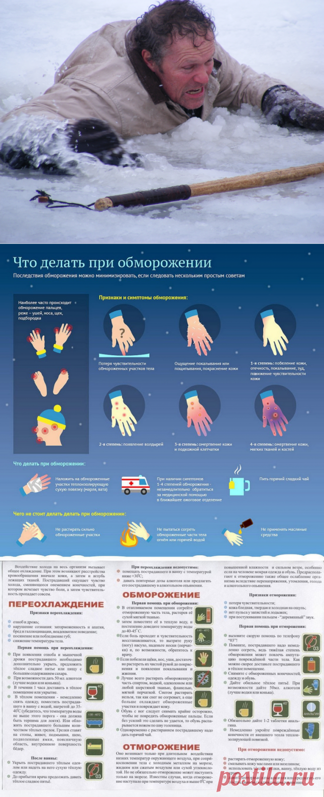 Гипотермия и обморожение и борьба с ними