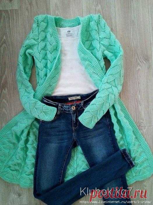 Кофточка с интересным узором | Клубок