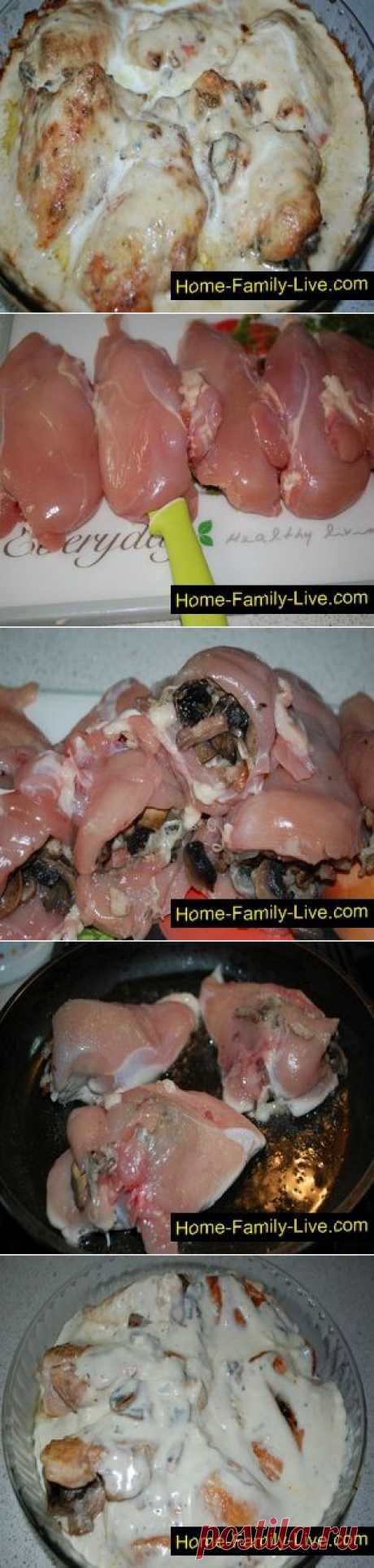 Куриная грудка в сливках