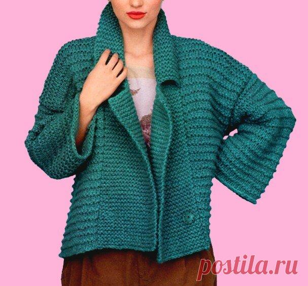 Стильный жакет с воротником, связанный простейшими узорами, для роскошных женщин | Идеи рукоделия | Яндекс Дзен
