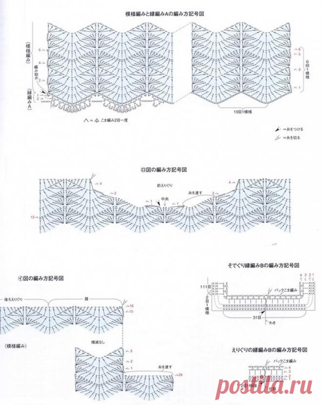 Ажурная безрукавка крючком