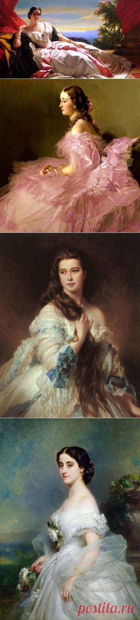 Европейская живопись 19 века - немецкий художник Франц Ксавер Винтерхальтер (Franz Xaver Winterhalter)