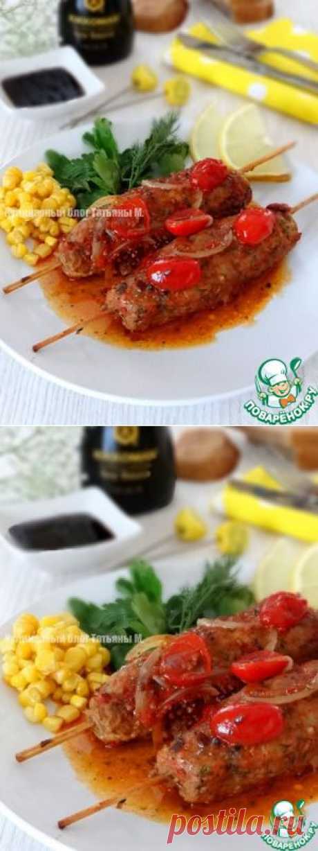 Кебаб на сковороде с ароматной подливой - кулинарный рецепт