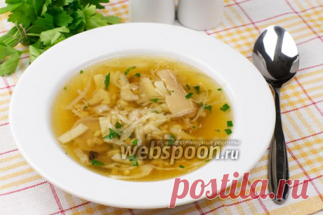 Щи с грибами и перловой крупой