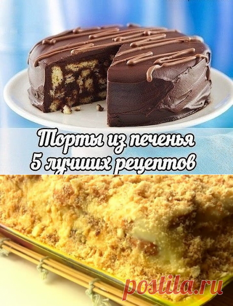 Торты из печенья без выпечки