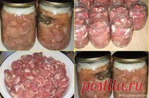 Домашняя тушенка из свинины