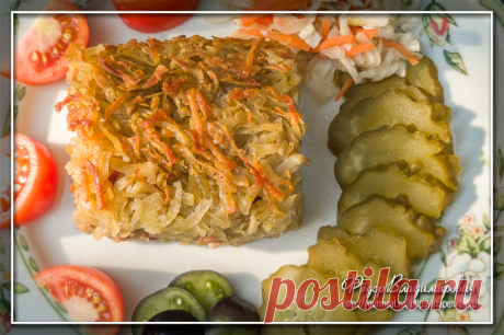 Харя — картофельная запеканка с мясным фаршем