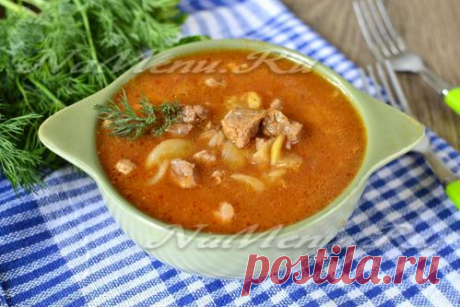 Как приготовить гуляш из говядины с подливкой, рецепт с фото