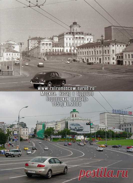 RetroMoscow.narod.ru - монтаж 089 (Москва. Боровицкая площадь. Знаменка)