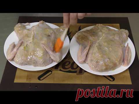 Фаршированная курица с овощами и барстурмой, два варианта начинки,