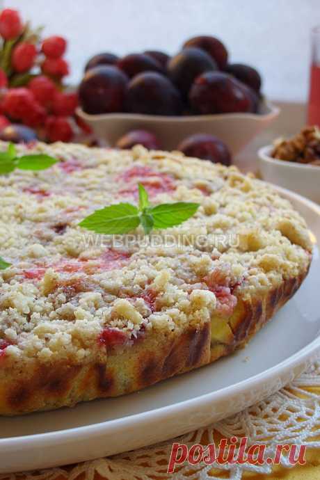 Сливовый пирог с творогом | Как приготовить на Webpudding.ru