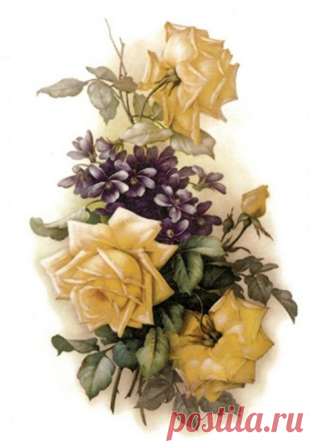 Цветочки.
#МУД_для_декупажа