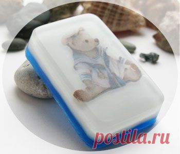 Мыло мишка морячок с картинкой своими руками
