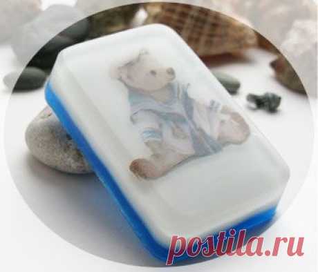 Мыло мишка морячок с картинкой своими руками