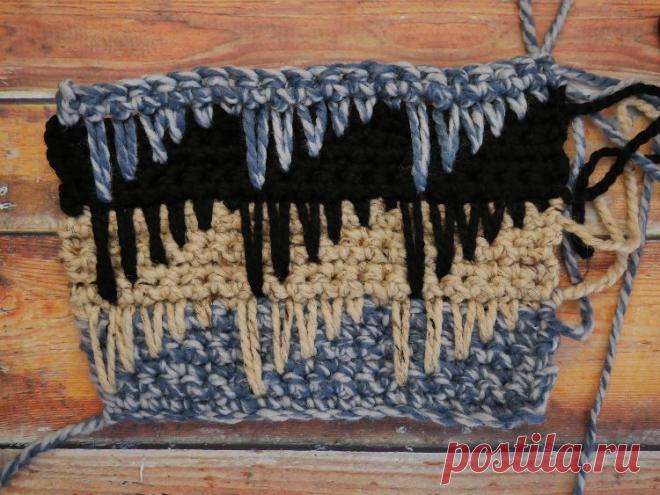 Необычные и эффектный стежок «шип» крючком Стежок шипом делать достаточно просто, а выглядит он очень эффектно. Кажется, что на полотне была сделана вышивка. Выполняя даже самую простую вещь в такой технике, можно сделать ее очень стильной и о…