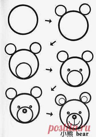 Учимся рисовать вместе с детками :)