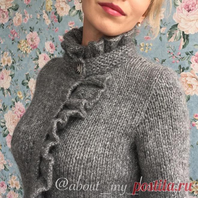 СВИТЕР 🎀 КАРДИГАН 🎀 ВЯЗАНИЕ в Instagram: «Ну что же, вот и очередной жакет с рюшами в красивом сером цвете в готовом виде:) Специально показываю такой крупный план, чтобы видно было…» 3,224 отметок «Нравится», 95 комментариев — СВИТЕР 🎀 КАРДИГАН 🎀 ВЯЗАНИЕ (@about_my_knitting) в Instagram: «Ну что же, вот и очередной жакет с рюшами в красивом сером цвете в готовом виде:) Специально…».Идеи.