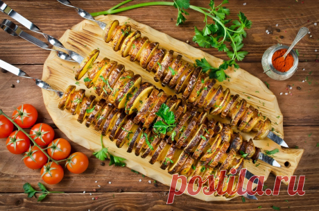 Шашлык из картофеля с салом: может составить конкуренцию мясу