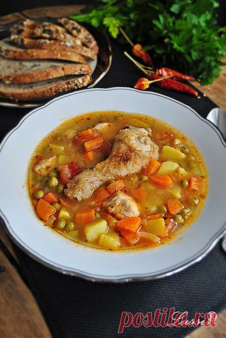 Пиле с грах / Chicken and peas stew