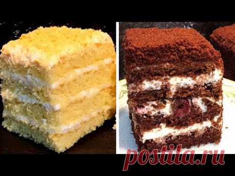 ДВА  РЕЦЕПТА  БЫСТРЫХ  ТОРТОВ