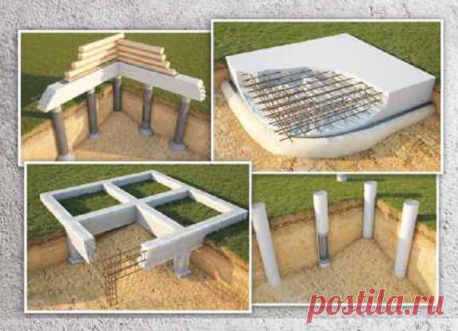 Как сделать фундамент из ЖБИ свай, блоков и плит правильно своими руками: Советы и Пошаговая инструкция +Фото и Видео