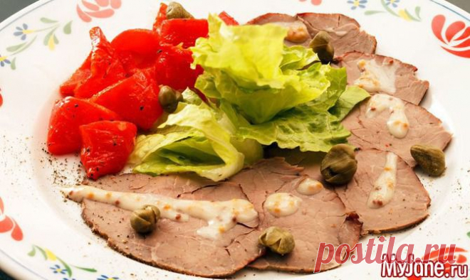 Оригинальные салаты с языком - язык, говяжий язык, рецепты, салаты, оливье, субпродукты
