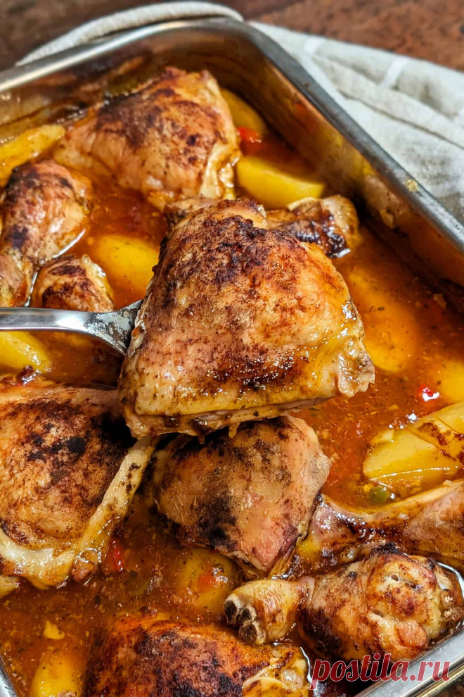 Mediterranes Hähnchen aus dem Ofen - Instakoch.de