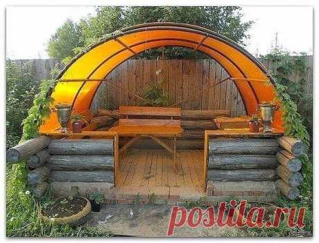 ШИКАРНЫЕ БЕСЕДКИ ИЗ ПОЛИКАРБОНАТА