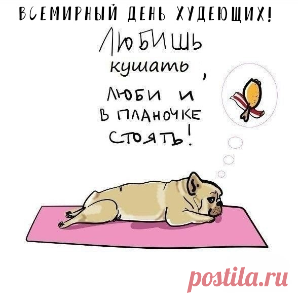 И желаю – ты худей,
И нисколько не болей!