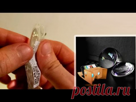 3D Glasses Lenses | Cardboard Virtual reality VR lenticular Gafas 3D | Unpacking and testing - YouTube