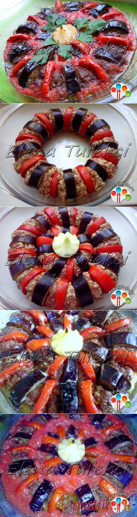 Запеченный кебаб с баклажанами (МК от Елены) турецкая кухня второе блюдо приготовление баклажан мастер-класс читать онлайн