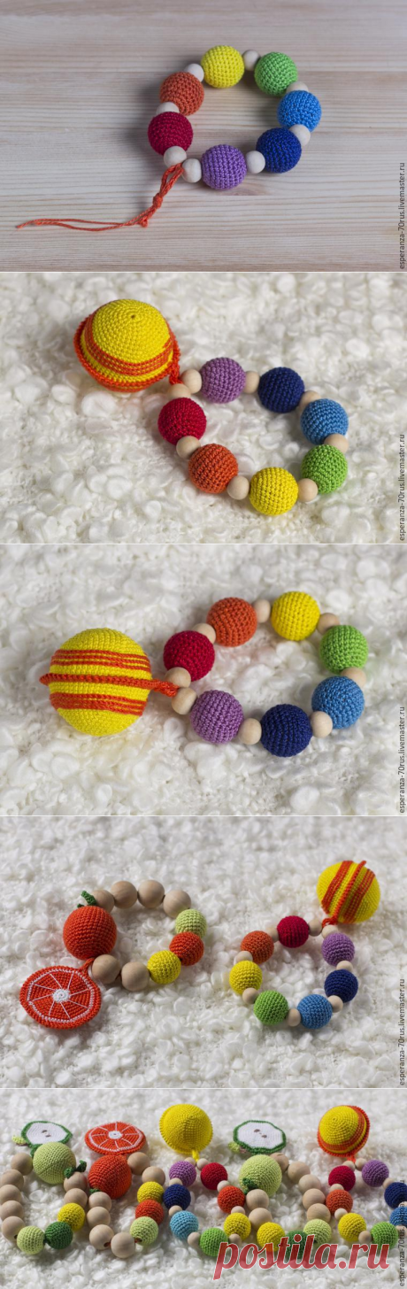 Вяжем детскую игрушку-прорезыватель - Ярмарка Мастеров - ручная работа, handmade