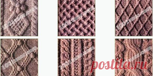 Узоры, связанные спицами. Ирландские узоры