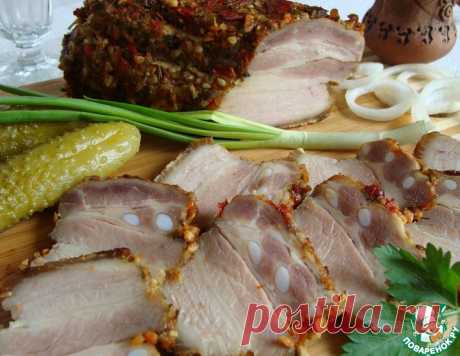 Грудинка солено-печеная – кулинарный рецепт