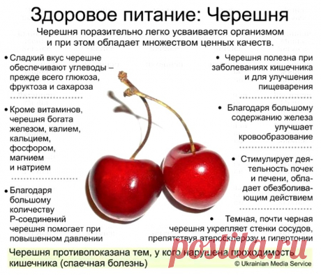 Черешня - полезные свойства