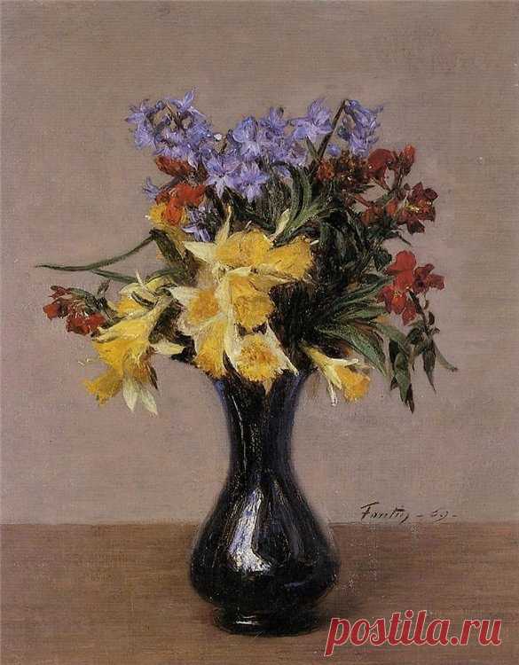Художник Анри Фантен-Латур (Henri Fantin-Latour; 1836-1904).

