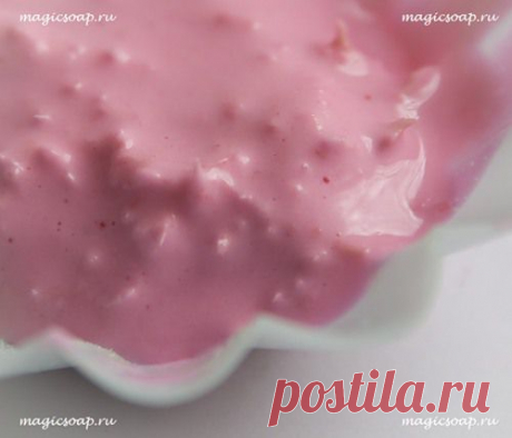 Клубничное мороженое мыльный крем-скраб для лица и тела мастер-класс и рецепт