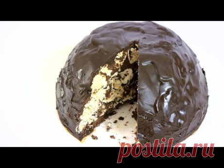 Торт &quot;Купол&quot;. Воздушное безе и шоколадный крем. Пошаговый видео рецепт.