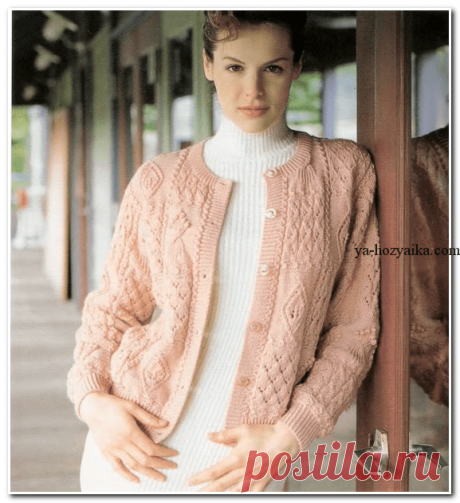 Кофта на пуговицах спицами. Как связать женскую кофту спицами на пуговицах