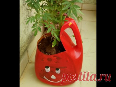 Best out of waste Oil Can Diy