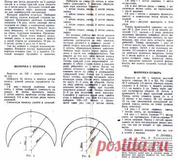 Ретро-вязание: приложения к журналу "Работница" за 1965 г. | Вязание :: Модели и схемы | Дзен