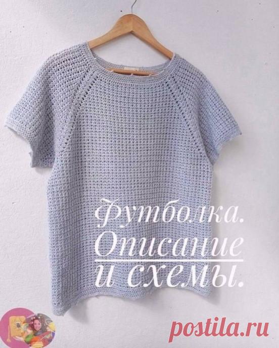 Вяжем летнюю футболку из Пехорки