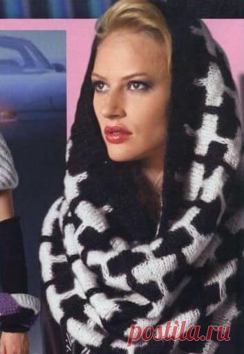 Черно-белое и бело-черное вязание спицами. Схемы. | Марусино рукоделие | Яндекс Дзен