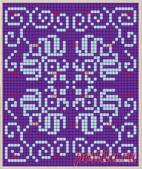 17 новых схем с цветочными жаккардовыми узорами - в ваши копилки | ЖАККАРДос | Яндекс Дзен