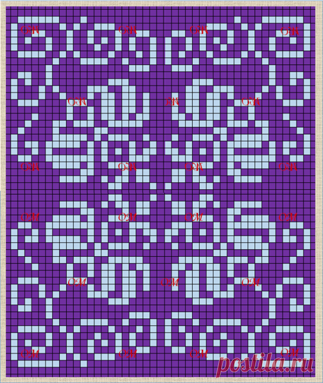 17 новых схем с цветочными жаккардовыми узорами - в ваши копилки | ЖАККАРДос | Яндекс Дзен