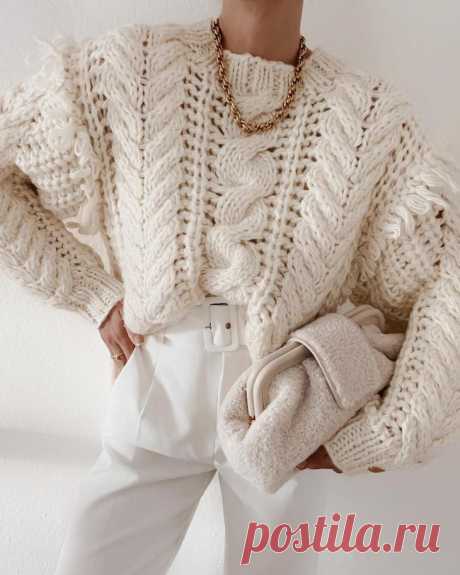 Модные вязанные вещи зима 2022: беспроигрышные модели для создания стильного образа.