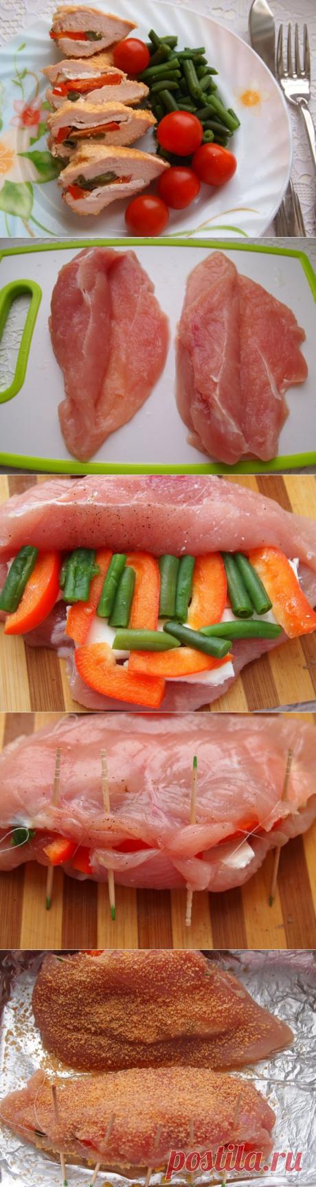 Фаршированное куриное филе - пошаговый рецепт с фото - фаршированное куриное филе - как готовить: ингредиенты, состав, время приготовления - Леди@Mail.Ru