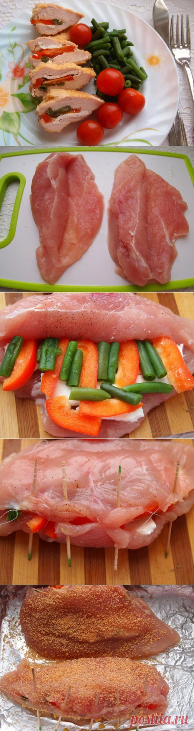 Фаршированное куриное филе - пошаговый рецепт с фото - фаршированное куриное филе - как готовить: ингредиенты, состав, время приготовления - Леди@Mail.Ru